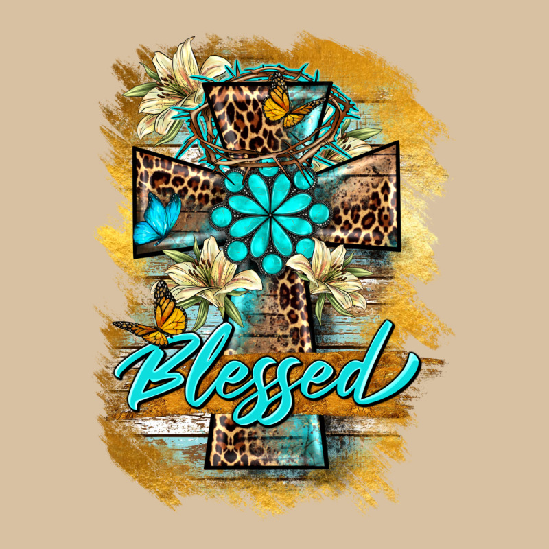 Western Cross Blessed Lily Butterfly Heavyweight Hoodie by BarkalooDesign | Teevron