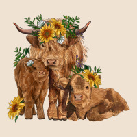 Highland Cow Family Urban Heavy Tee | Teevron