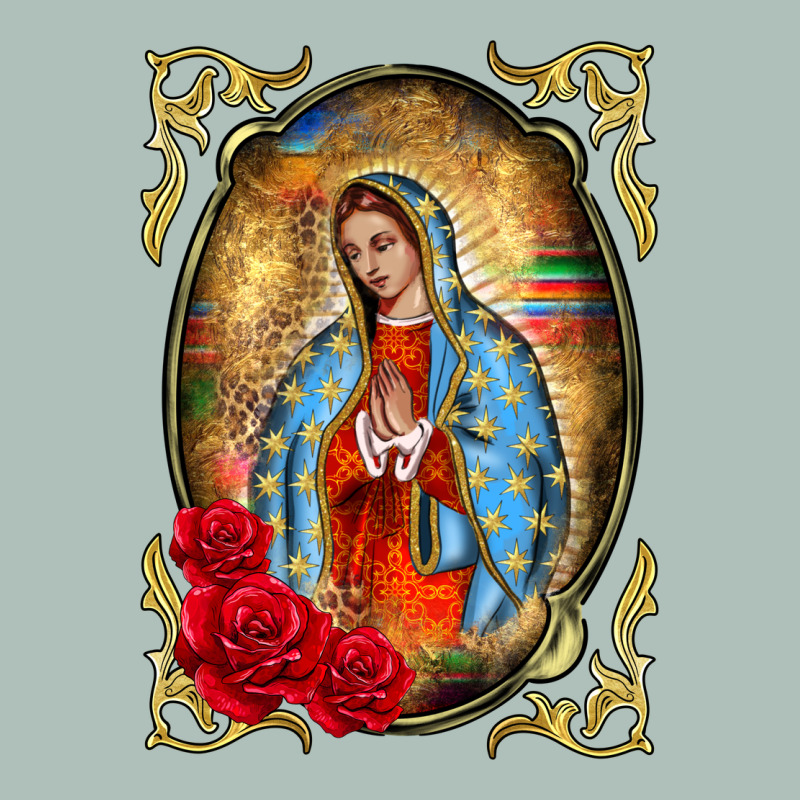 Our Lady Of Guadalupe Frame Heavyweight Hoodie by BarkalooDesign | Teevron