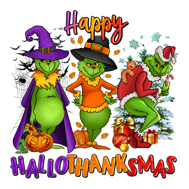 Happy Hallothanksmas Premium Sweatshirt by NancyCooperArtShop | Teevron