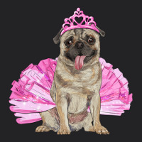 Balerina Pug With Tutu Vintage Tee | Teevron