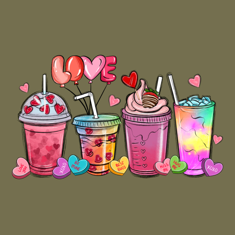 Love Coffee Cups Vintage Hoodie by MaliasSmallBusiness | Teevron