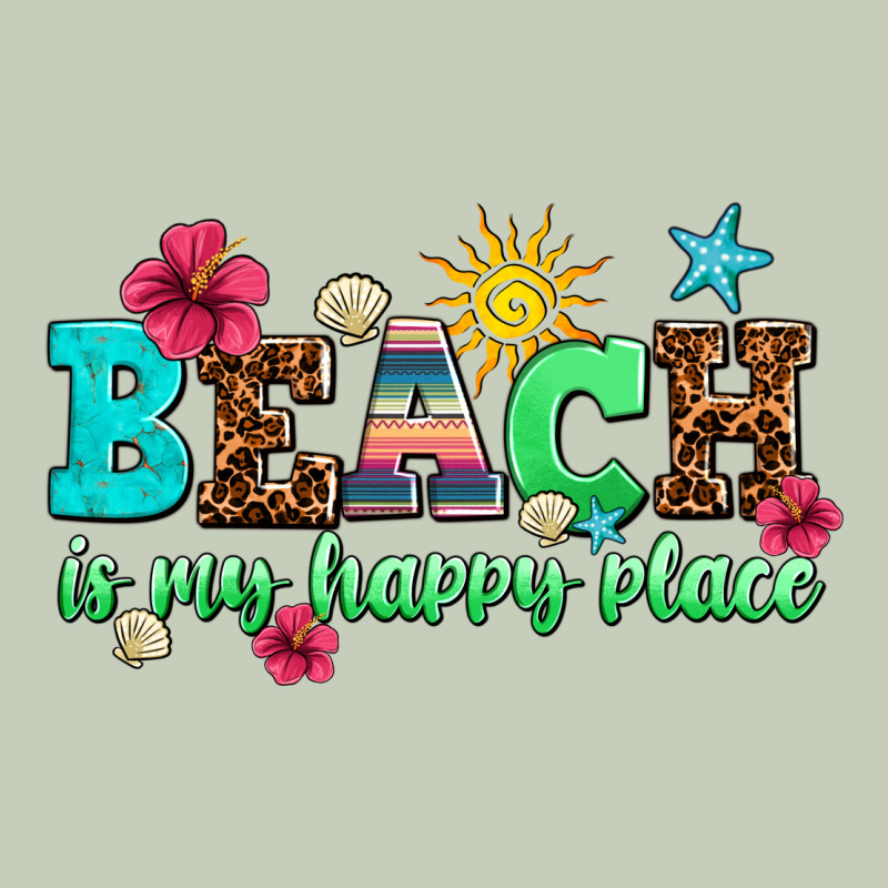 Beach Is My Happy Place Ladies Tee by AdoDesignShop | Teevron