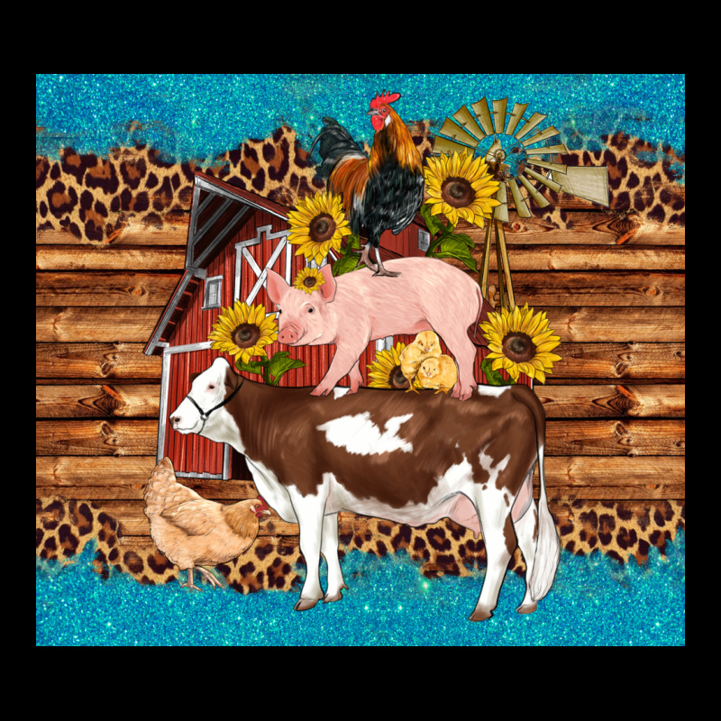 Western Farm Cow Pig Rooster Chick Farm Chicken Barn Premium Tee by Artiststas | Teevron