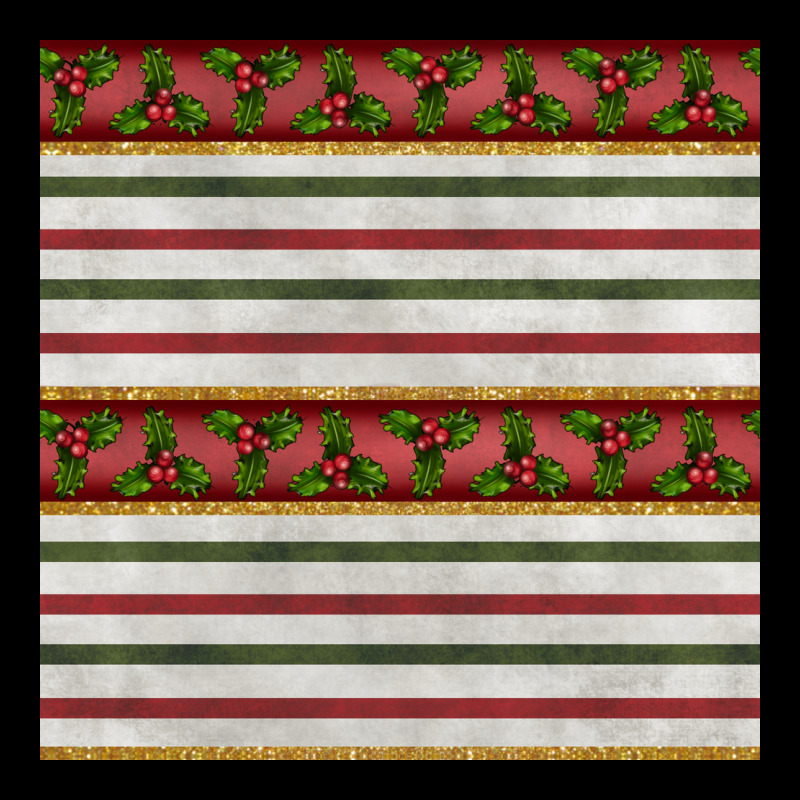 Christmas Mistletoe And Stripes Seamless Pattern Zipper Hoodie by BundleAndBundleShop | Teevron
