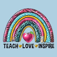 Rainbow Teach Love Inspire Premium Hoodie | Teevron