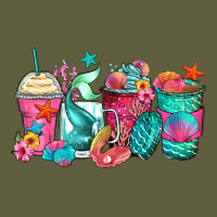 Mermaid Tail Coffee Cups Vintage Tee | Teevron