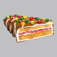 Chocolate Christmas Cake Fa Element Classic Tee | Teevron