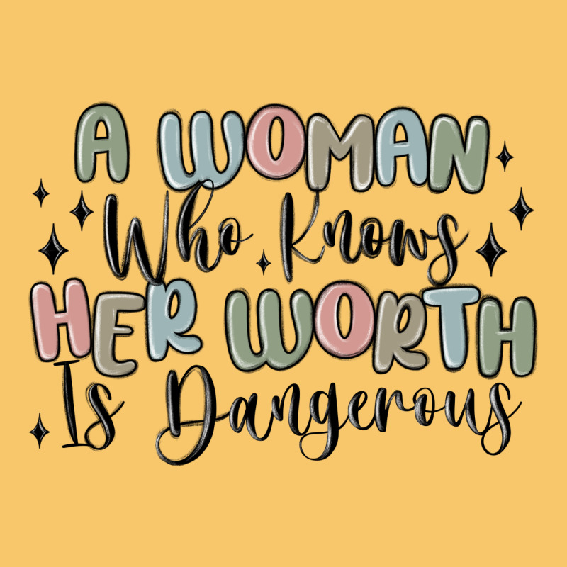 A Woman Who Knows Her Worth Is Dangerous Vintage Hoodie by MaliasSmallBusiness | Teevron