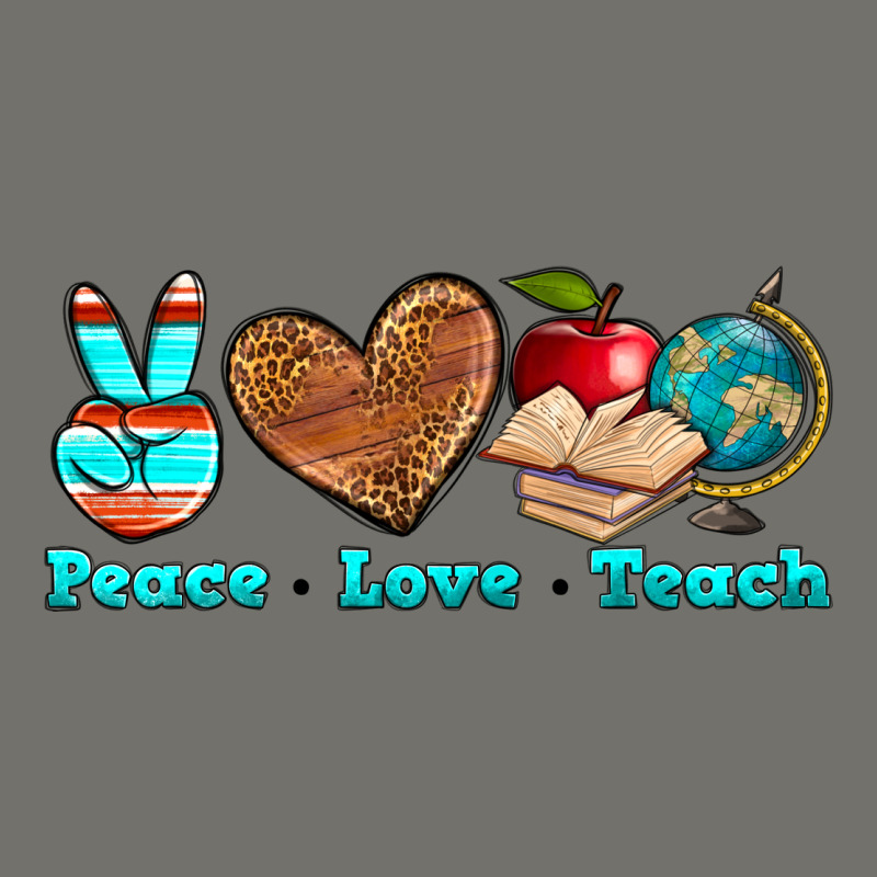 Peace Love Teach Premium Hoodie by NancyCooperArtShop | Teevron