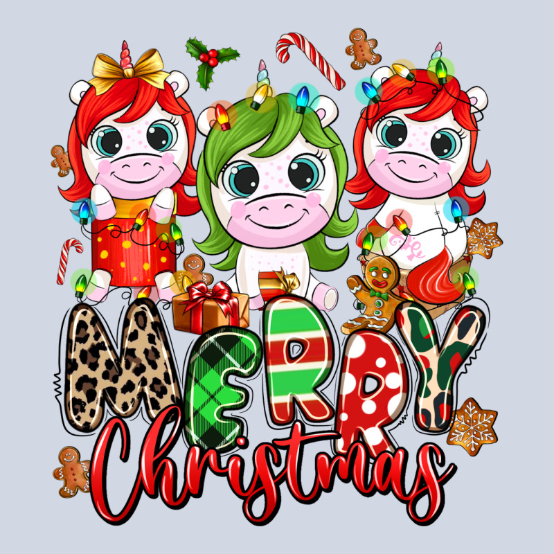 Merry Christmas Unicorns Premium Sweatshirt by NancyCooperArtShop | Teevron