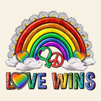 Love Wins With Daisy And Heart Vintage Tee | Teevron