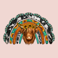 Turquoise Cowhide Sunflower Headband Highland Cow Premium Sweatshirt | Teevron