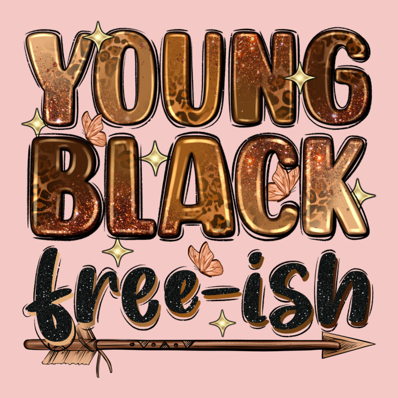 Young Black Free Ish Urban Heavy Tee by Zillion Design Studio | Teevron