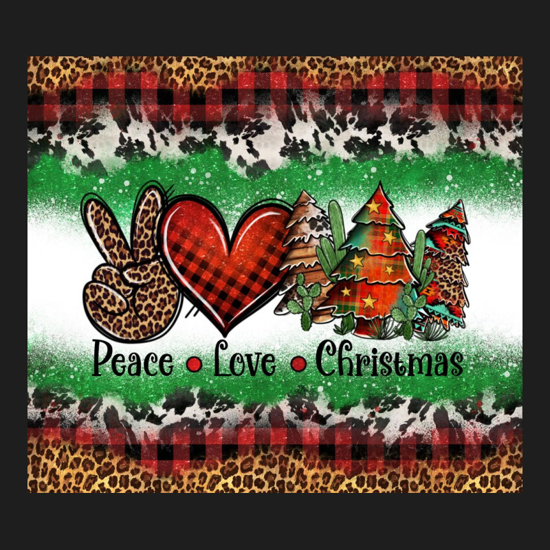 Peace Love Christmas Trees Heavyweight Hoodie by Jasminsmagicworld | Teevron