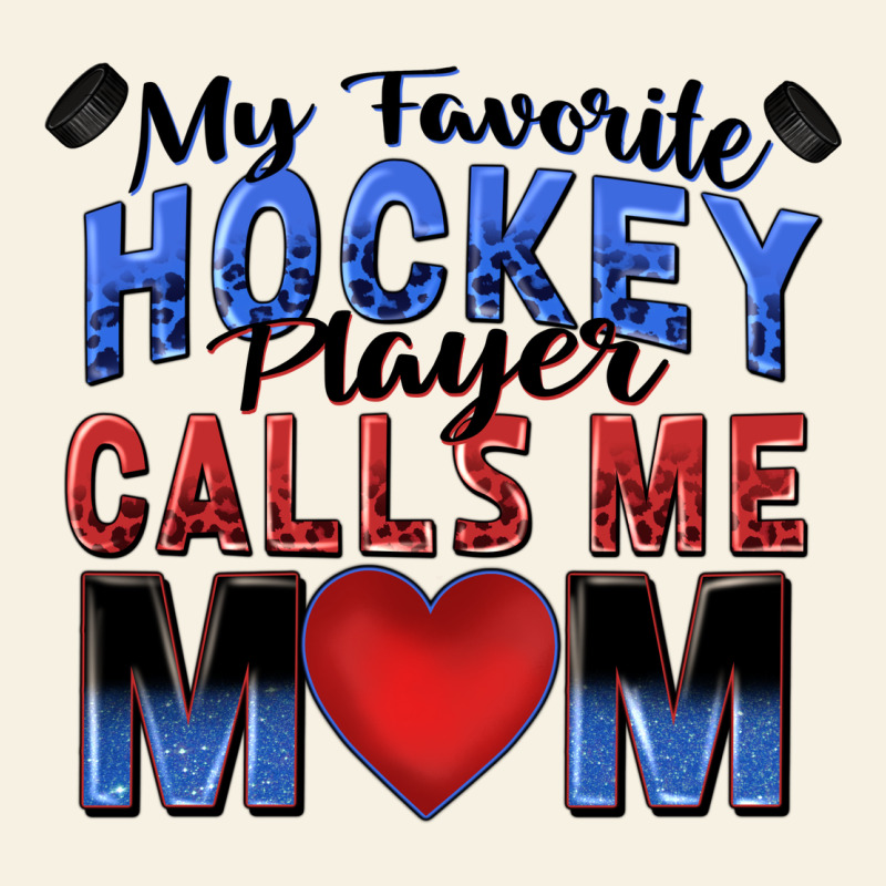 My Favorite Hockey Player Calls Me Mom Vintage Tee by Zillion Design Studio | Teevron