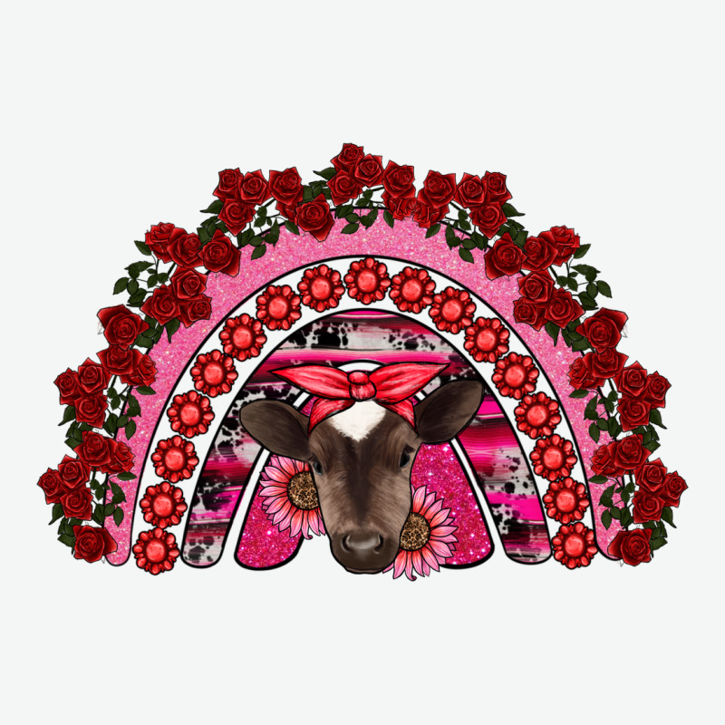 Valentine's Day Baby Cow Rainbow Urban Heavy Tee by RanaPortraitStore | Teevron