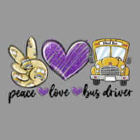 Peace Love Bus Driver Vintage Hoodie | Teevron