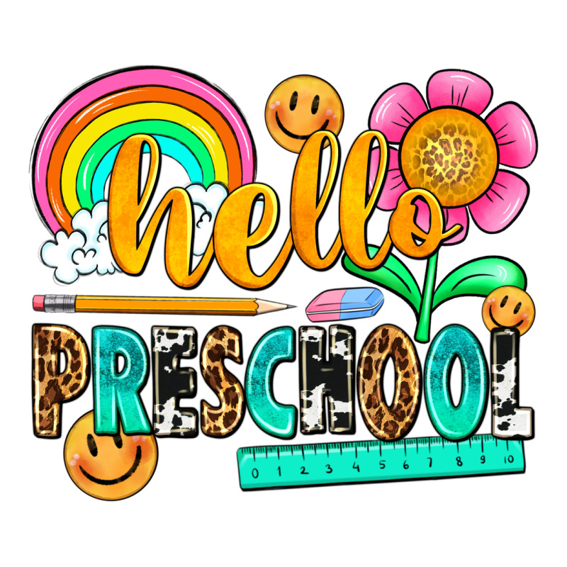 Hello Preschool Premium Hoodie by NancyCooperArtShop | Teevron