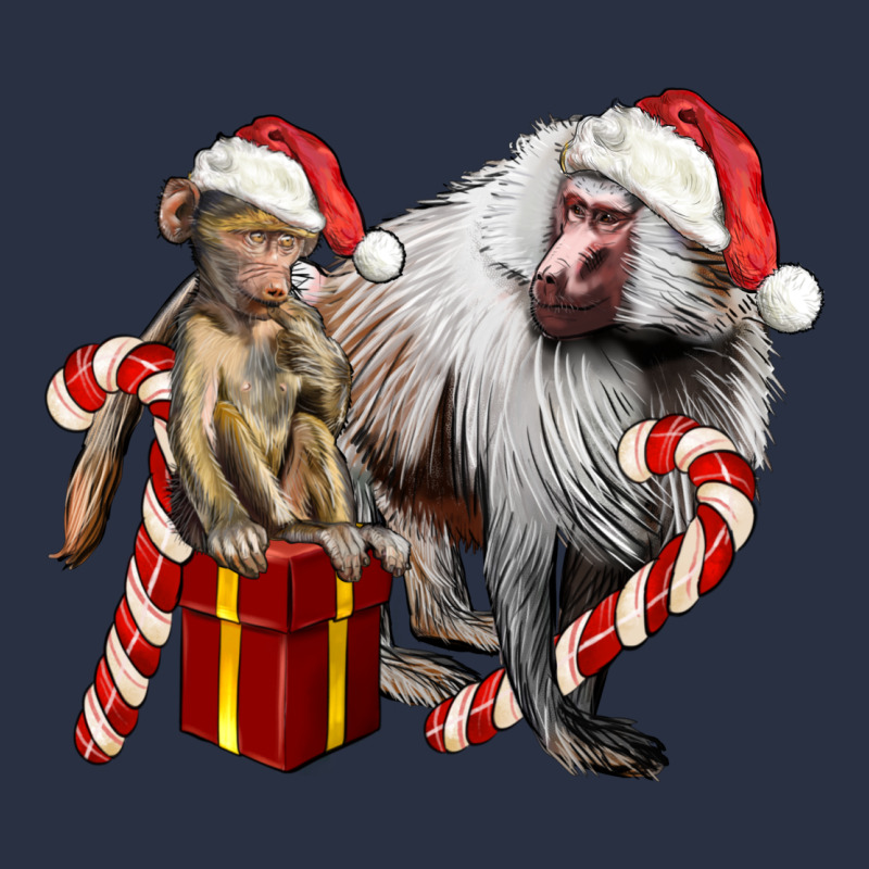 Christmas Baboon Baby And Mama Urban Hoodie by LillyAllenDesigns | Teevron