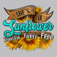 She's A Sunflower Beautiful Fierce Free Long Sleeve Tee | Teevron