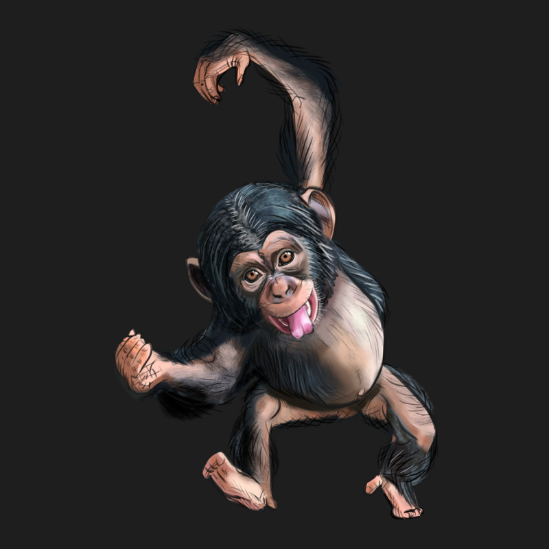 Baby Chimpanzee Heavyweight Hoodie by LillyAllenDesigns | Teevron