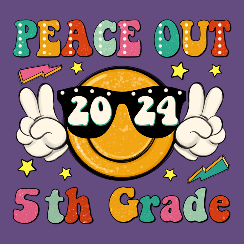 Peace Out 2024 5th Grade Vintage Hoodie by JahusDesignShop | Teevron