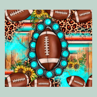 Football Leopard Turquoise Gemstone Sunflower Zipper Hoodie | Teevron