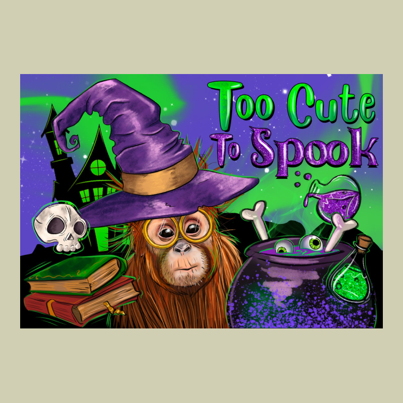 Too Cute To Spook Baby Orangutan Heavy Core Tee by LillyAllenDesigns | Teevron