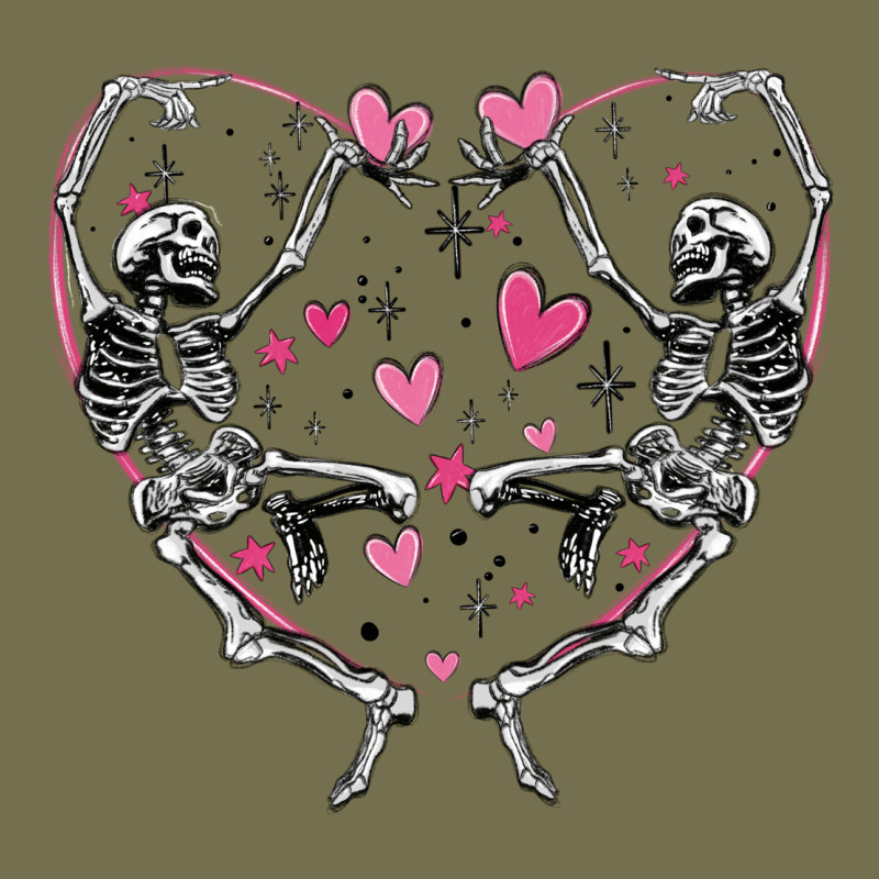 Valentines Day Skeleton Vintage Hoodie by MaliasSmallBusiness | Teevron