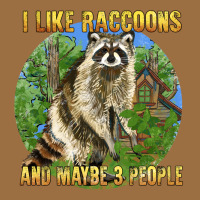 I Like Raccoons And 3 People Vintage Tee | Teevron