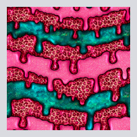 Valentines Day Leopard And Turquoise Gemstone Seamless Pattern Zipper Hoodie | Teevron