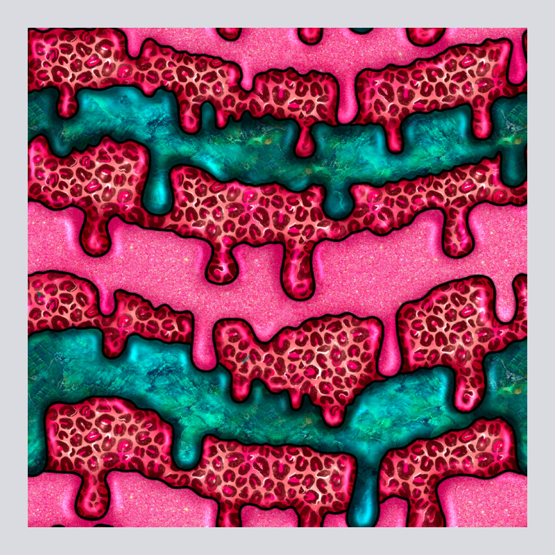 Valentines Day Leopard And Turquoise Gemstone Seamless Pattern Zipper Hoodie by BundleAndBundleShop | Teevron