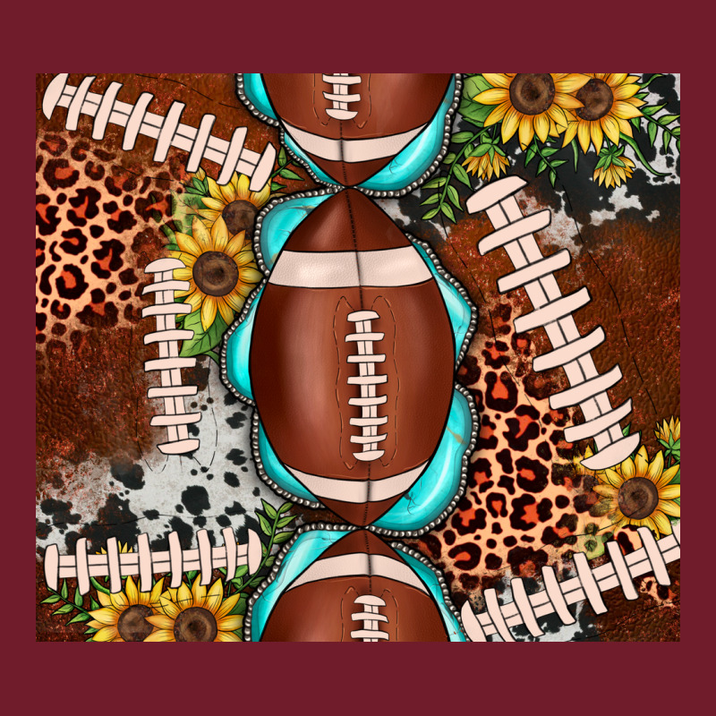 Football Leopard Gemstone Sunflower Tumbler3 Zipper Hoodie by JahusDesignShop | Teevron