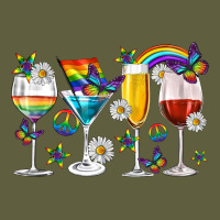 Pride Lgbtq Wine Cups And Glasses Vintage Tee | Teevron