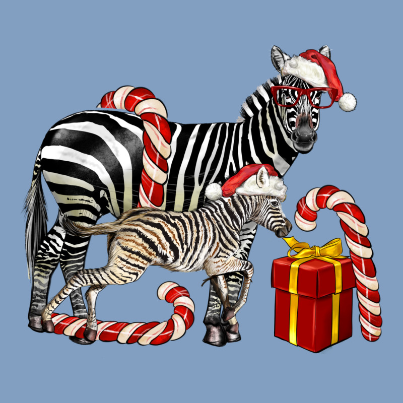 Christmas Zebra Baby And Mama Urban Hoodie by LillyAllenDesigns | Teevron