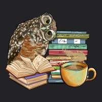 Owl And Books Vintage Tee | Teevron