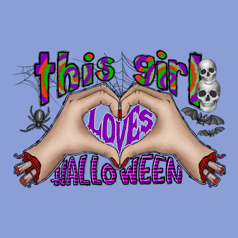 This Girl Loves Halloween Long Sleeve Tee by CowhideDigitalArt | Teevron