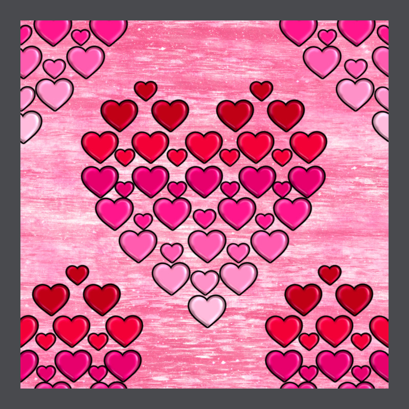 Valentines Day Hearts Seamless Pattern Zipper Hoodie by BundleAndBundleShop | Teevron