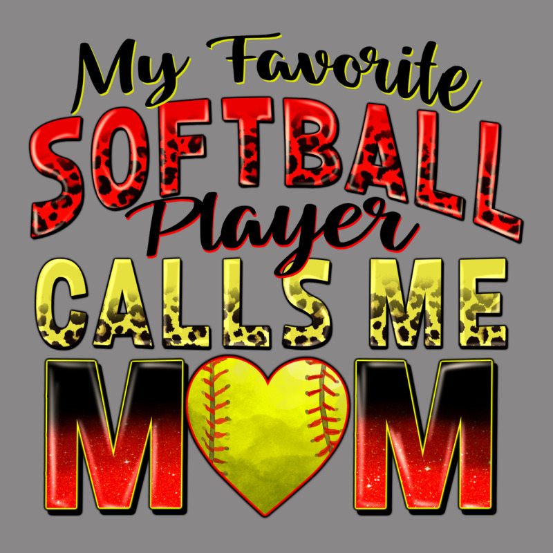 My Favorite Softball Player Calls Me Mom Vintage Tee by Zillion Design Studio | Teevron