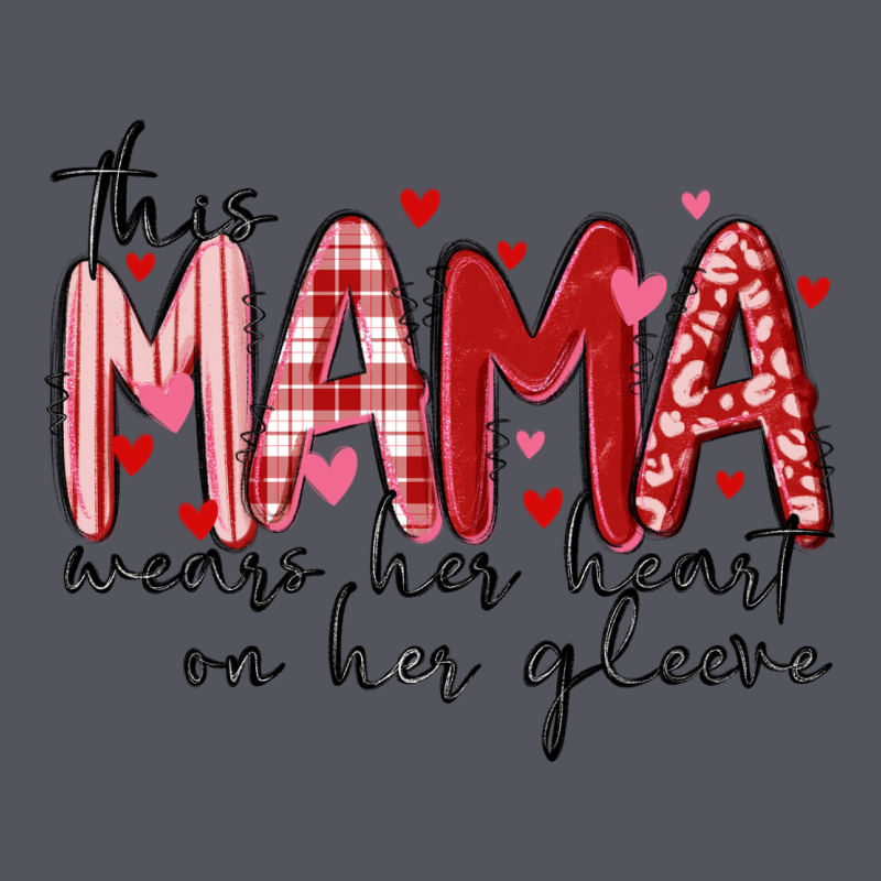 This Mama Wears Her Heart On Her Gleeve Vintage Hoodie by MaliasSmallBusiness | Teevron