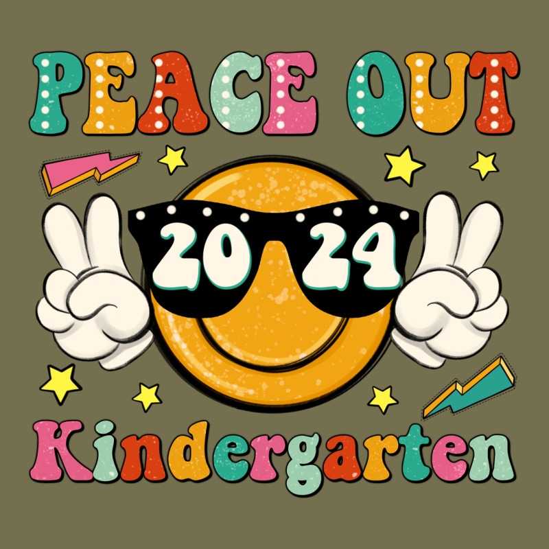 Peace Out 2024 Kindergarten Vintage Hoodie by JahusDesignShop | Teevron