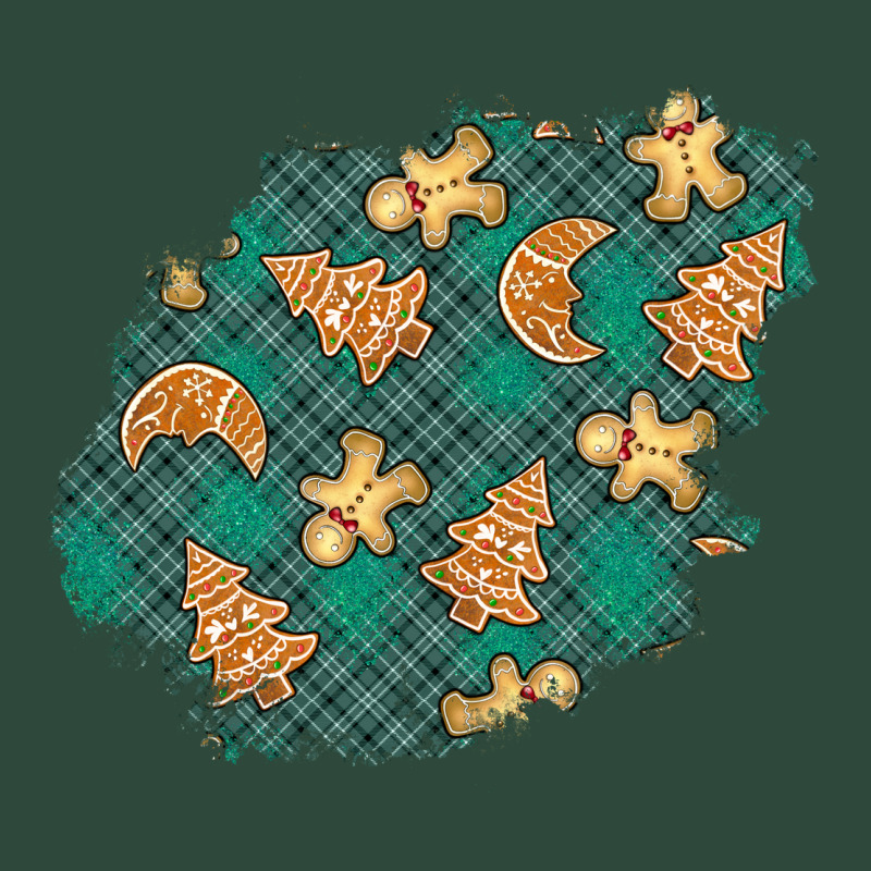 Christmas Gingerbread Cookies Patch Zipper Hoodie by BundleAndBundleShop | Teevron