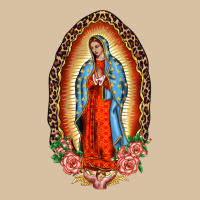 Our Lady Of Guadalupe Leopard And Roses Heavyweight Hoodie | Teevron