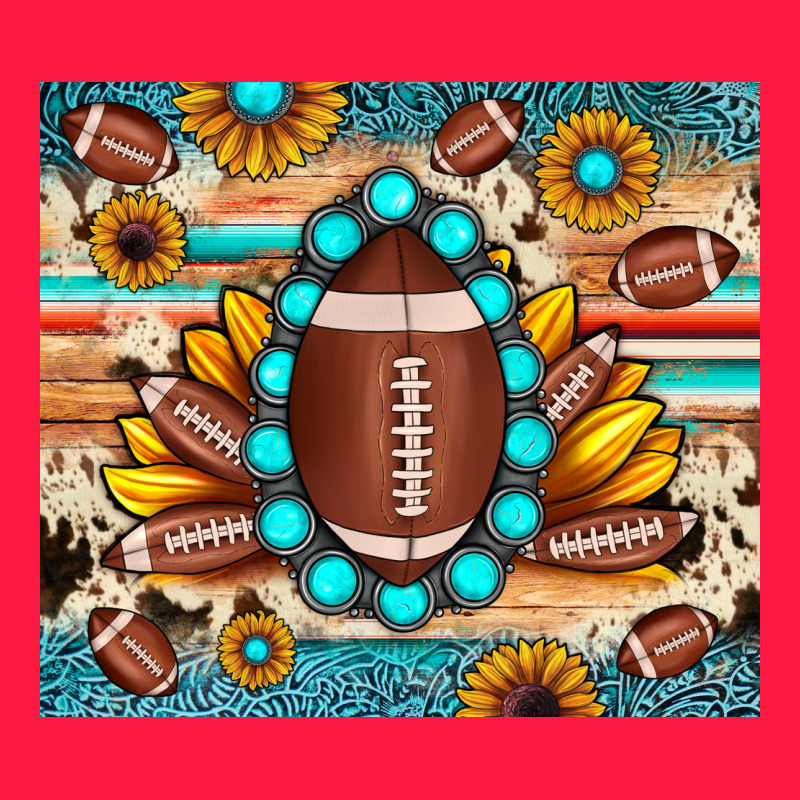 Football Cowhide Sunflower Zipper Hoodie by JahusDesignShop | Teevron
