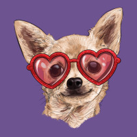 Chihuahua Dog With Love Glasses Vintage Tee | Teevron