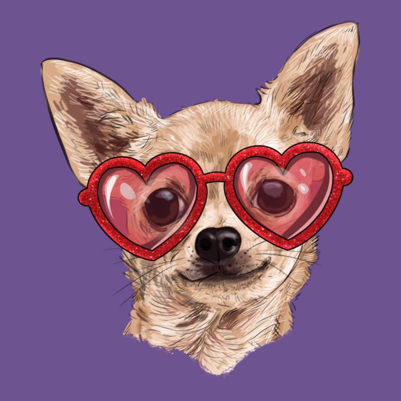 Chihuahua Dog With Love Glasses Vintage Tee by RanaPortraitStore | Teevron