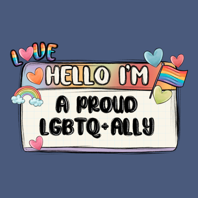 Proud Ally Vintage Hoodie by MaliasSmallBusiness | Teevron