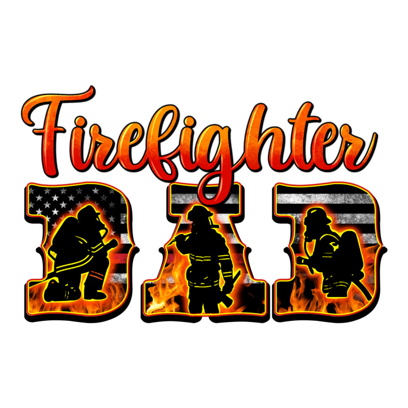 American Flag Firefighter Dad Premium Sweatshirt by LillyAllenDesigns | Teevron