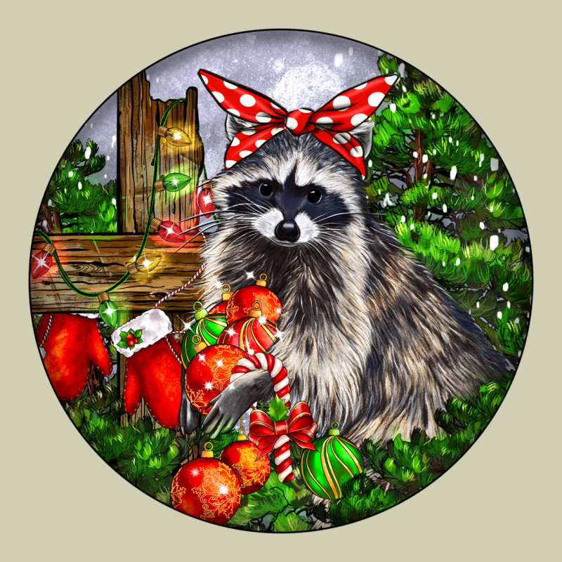 Christmas Raccoon Heavy Core Tee by LillyAllenDesigns | Teevron